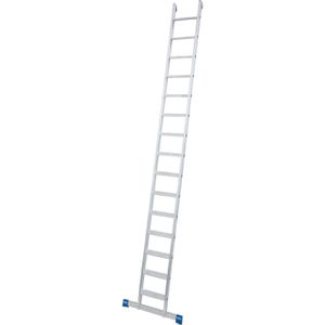Krause Anlegeleiter Stabilo, 134745, Länge 3,95m, aus Aluminium, mit 15 Stufen