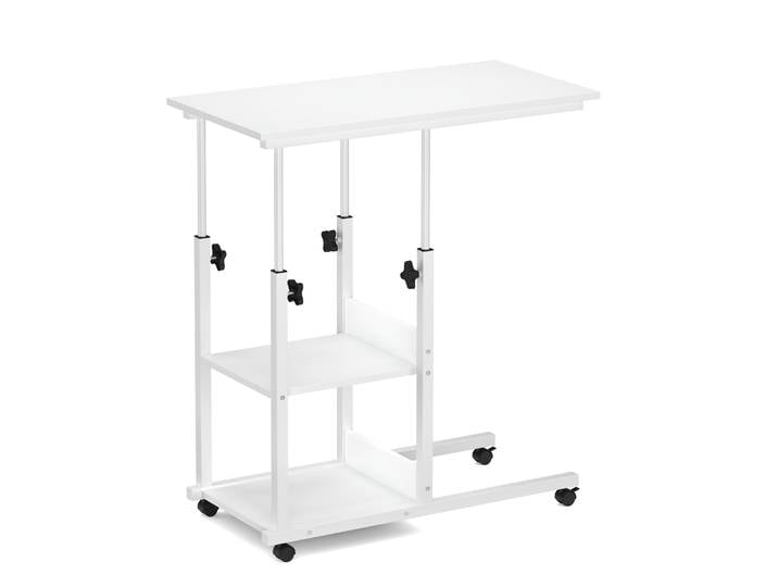 Laptoptisch auf Rollen ROWAN 80 x 40 cm weiss