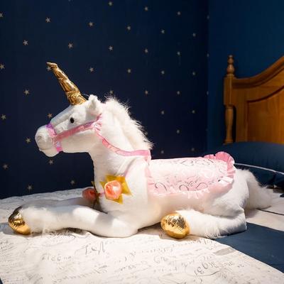 Uplifted Finds Large 100 Cm Unicorn Plush Toy Soft Stuffed Animal For Kids white