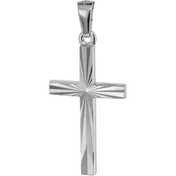 trendor 75647 Kreuz-Anhänger 22 mm Weißgold 585 (14 Karat)