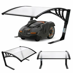 TRUTZHOLM Mähroboter Garage wetterfest Überdachung mit UV-Schutz & Metallfüße...