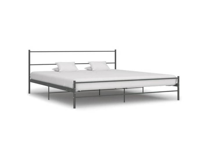JILI - BEST Cadre de lit Gris Métal 180 x 200 cm (6024)