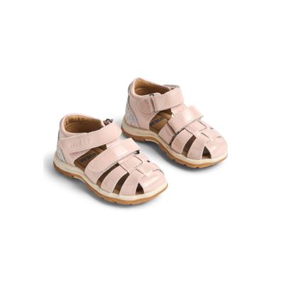 Sandale WHEAT "WHEAT Sandalen frei", Mädchen, Gr. 24, rosa (powder), Lackleder, unifarben, Schuhe Sandale