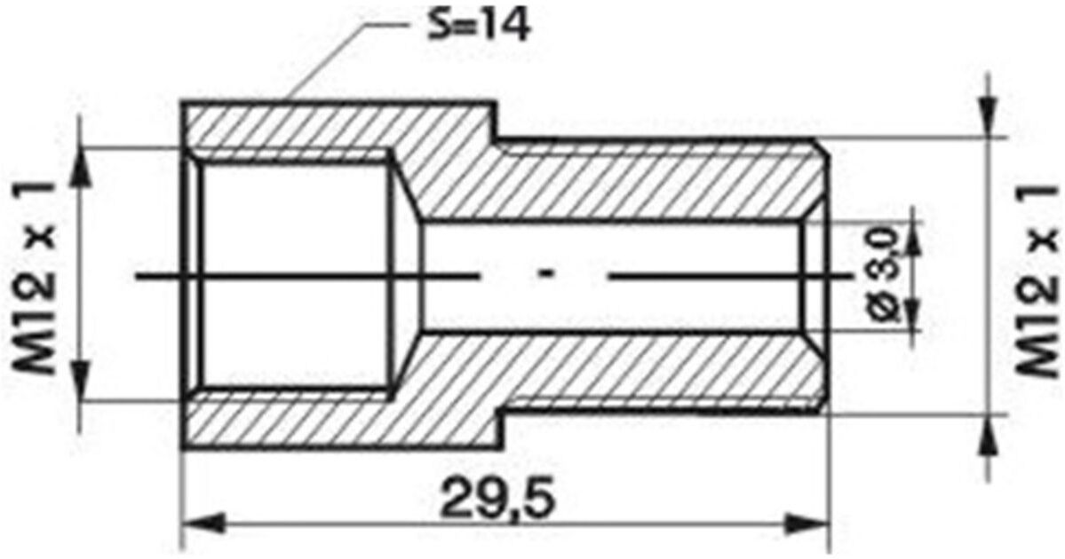 Adapter, Bremsschlauch WP R-147