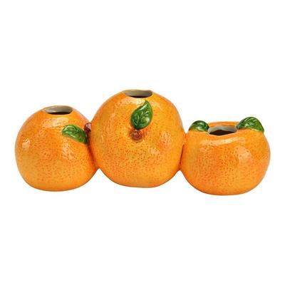 Vase Orangen liegend aus Keramik