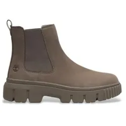 Timberland für Damen. TB0A2FK2EM51 Greyfield Mid taupefarbene Chelseastiefel aus Leder (41.5 W), Wohnung, Keine, Lässig, Nachhaltig