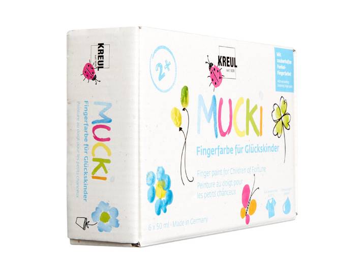 Kreul Mucki Glückskinder Fingerfarben 6 × 50 ml