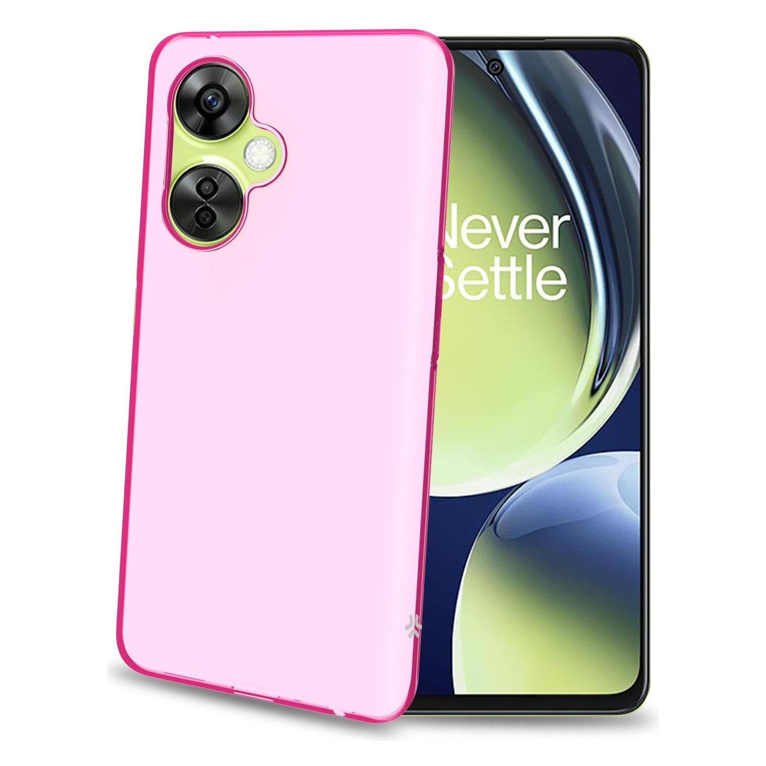 Celly Cover in TPU Transparent Pink für (OnePlus Nord CE 3 Lite) (GELSKIN1127PK)