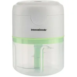 InnovaGoods Kabelloser Mini-Zerkleinerer - tragbar, Zerkleinerer, Grün, Transparent