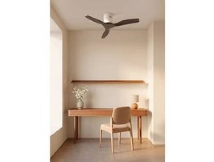 Ventilateur de plafond bois - CREATE - Silencieux 40W - Éclairage LED 18W - 3 températures de couleur
