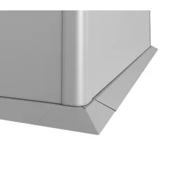Biohort Mähkante für HochBeet 201 x 201 x 77 cm (Gr. 2x2) silber-metallic