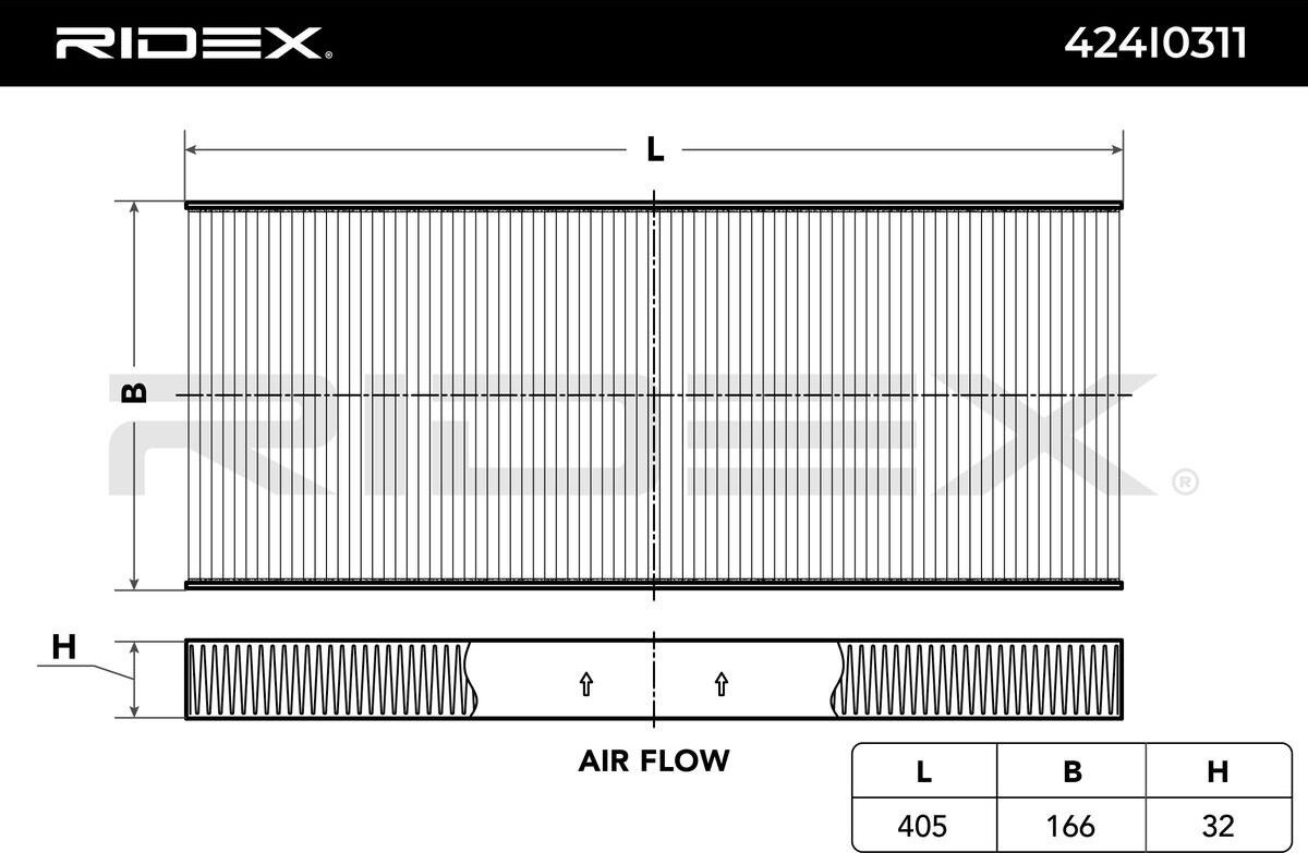 RIDEX 424I0311 Pollen filter