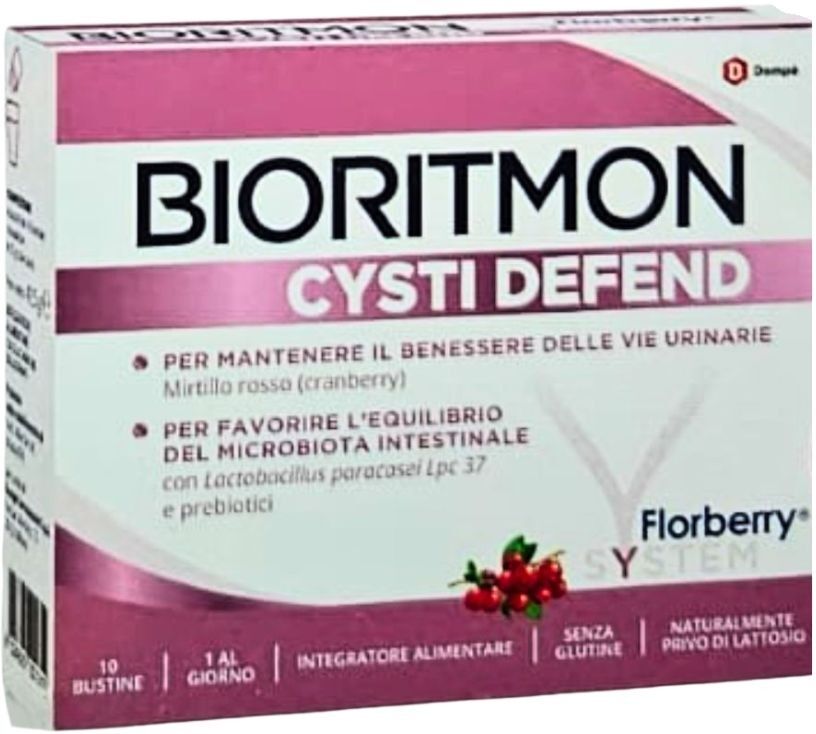 Dompé Dompè Bioritmon Cysti Defend Florberry Per il Benessere delle Vie Urinarie 10 Bustine