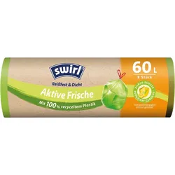 SWIRL 4638 - Swirl Müllbeutel, Aktive Frische 8 Stk, 60 Liter
