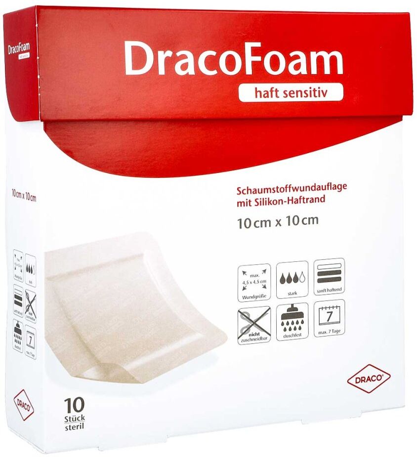 Dracofoam Haft sensitiv Schaumst.wund.10x10cm