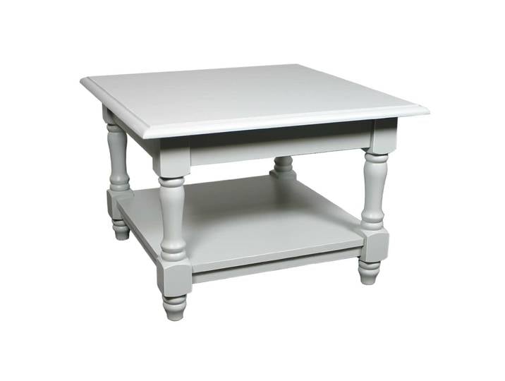 Landhaus Couchtisch mit Ablage achatgrau shabby chic