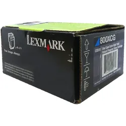 Lexmark 80C0XCG Toner – cyan – Originalprodukt