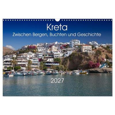 Kreta – Zwischen Bergen, Buchten und Geschichte (Wandkalender 2027 DIN A3 quer), CALVENDO Monatskalender