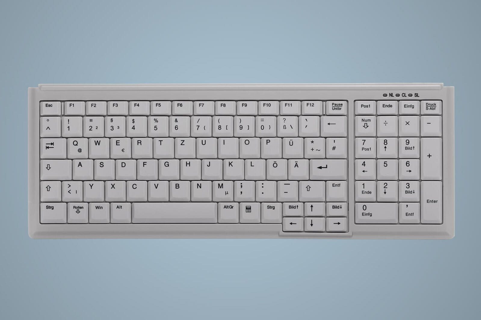 ContourDesign Active Key АК-7000 industrielle PS/2 Tastatur Weiß AK-7000-P-W/US