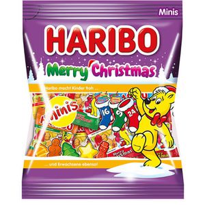 Haribo Fruchtgummis Goldbären Merry Christmas, je 10 g, 25 Minibeutel, 250 g