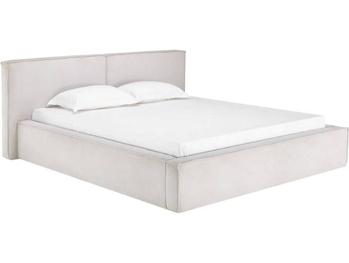 Kastenbett SQUADRA 180x200cm stoff beige