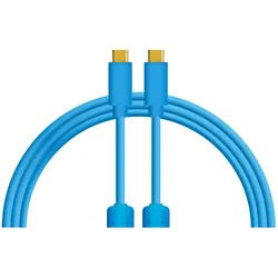 DJTechTools Chroma Cables USB-C to C Blue (1 m, USB 3.2 Gen 2), USB Kabel