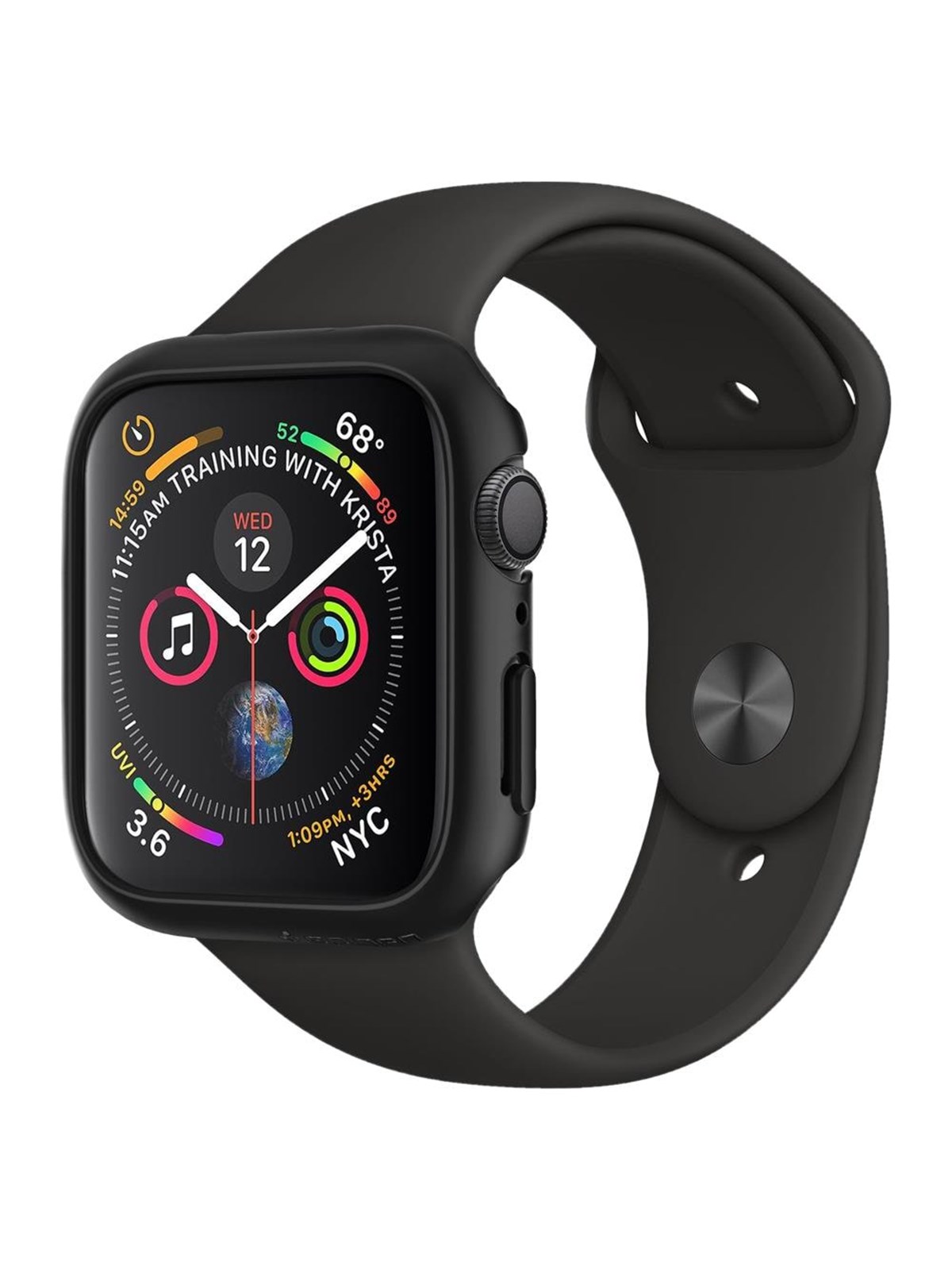 Spigen Thin Fit - black - Apple Watch SE 3/2022/6/SE/5/4 (44 mm)