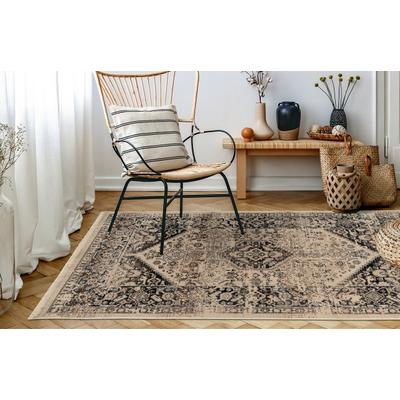 Teppich KAYOOM "Charu 400", blau, B:120cm H:3,5mm L:170cm, Polypropylen, Teppiche, Teppich