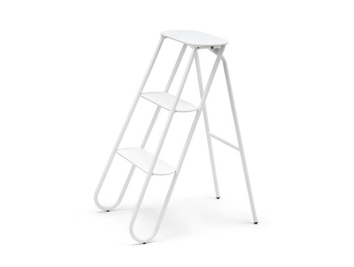 Trittschemel Bukto Frost weiß, Designer Bønnelycke MDD, 39x71x56 cm