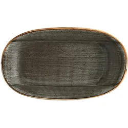 6 x Bonna Aura Space Gourmet Platte oval 34x19cm