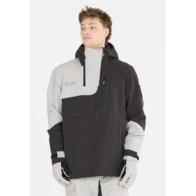 Skijacke SLOPE "Zuko", Herren, Gr. S, grau, 100% Polyester, mehrfarbig, normal, ohne Ausschnitt, Jacken Skijacke, Mit innovativem Reißverschlussdesign