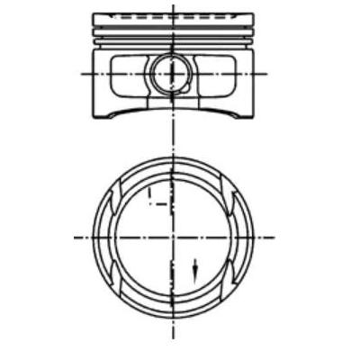 IPSA Kolben VW,SKODA,SEAT PI005600 805043001,03E107103G