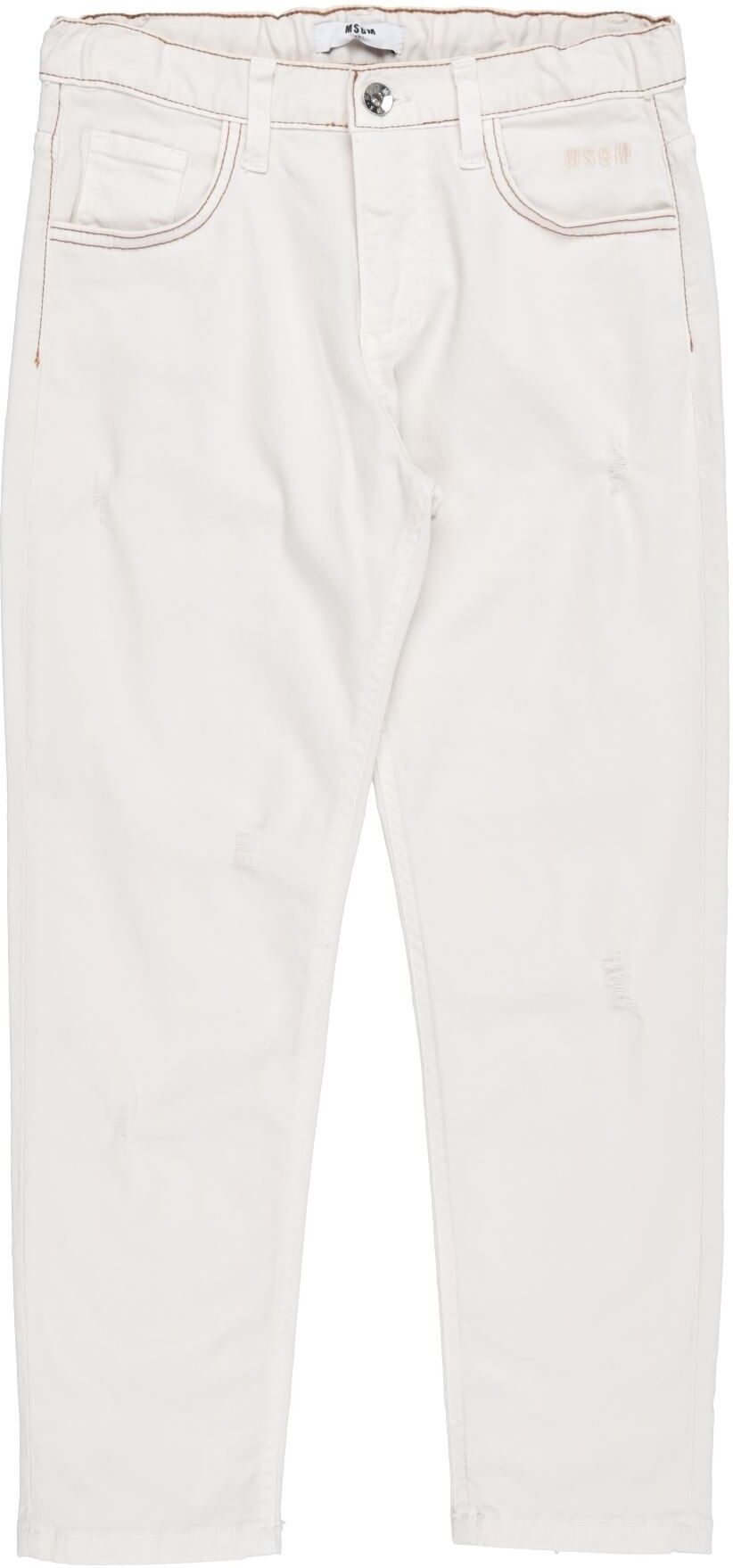 Msgm Pantalones Niño Hueso 12,14 Niño
