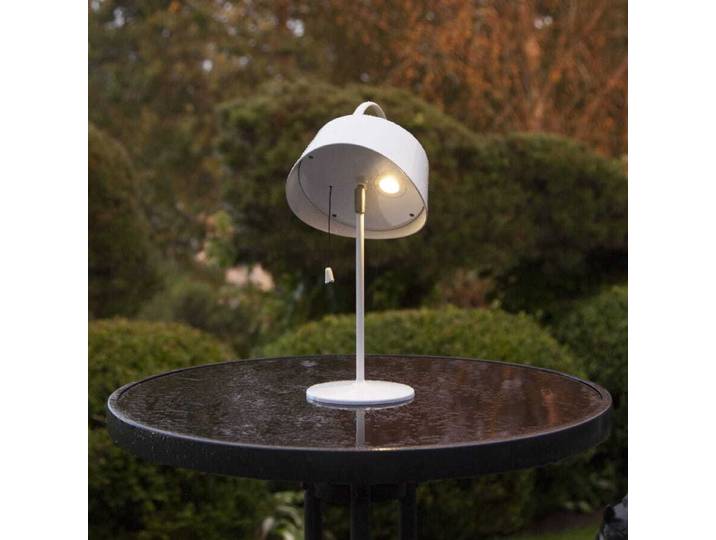 Solar-Tischleuchte ,Cervia' , weiß , LED , Lichtsensor , warmweiß , 36cm