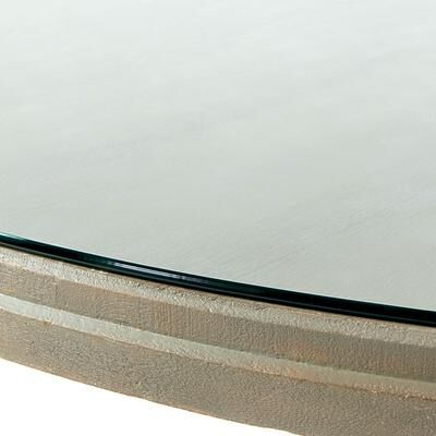 "Custom Glass Top for Andrews Dining Table - 48"" - Ballard Designs"