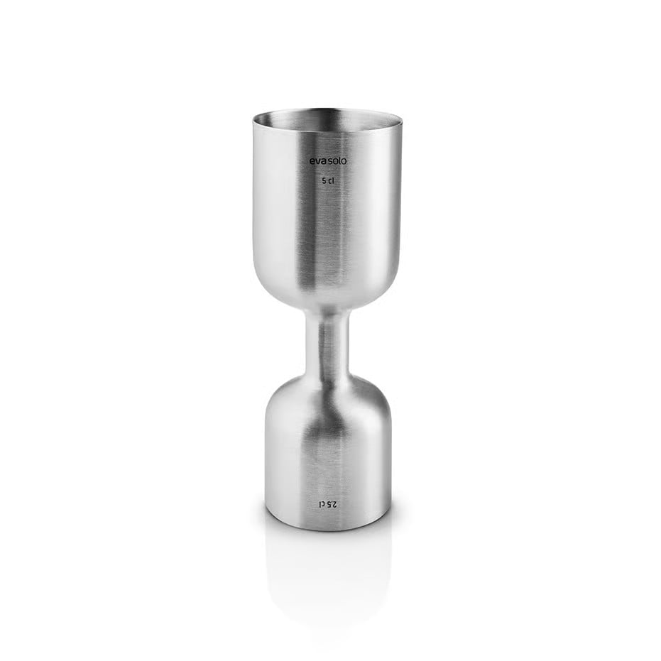Eva Solo Liquid lounge maatbeker 5 cl Brushed steel