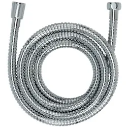 WENKO Duschschlauch 200 cm Edelstahl Silber