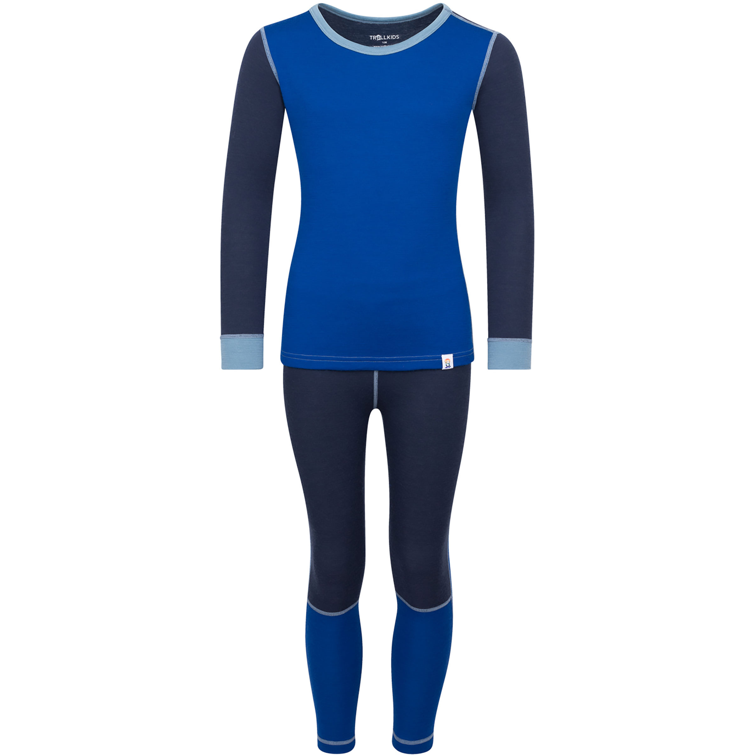 Trollkids Merino II Unterwäsche Set Kinder Merino Unterwäsche royal blue-navy Größe 164 Hautfreundlich Merinowolle