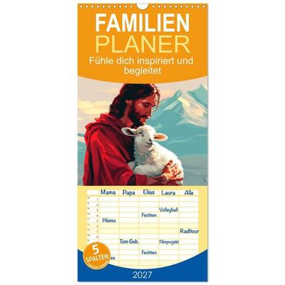Familienplaner 2027 - Fühle dich inspiriert und begleitet mit 5 Spalten (Wandkalender, 21 x 45 cm) CALVENDO
