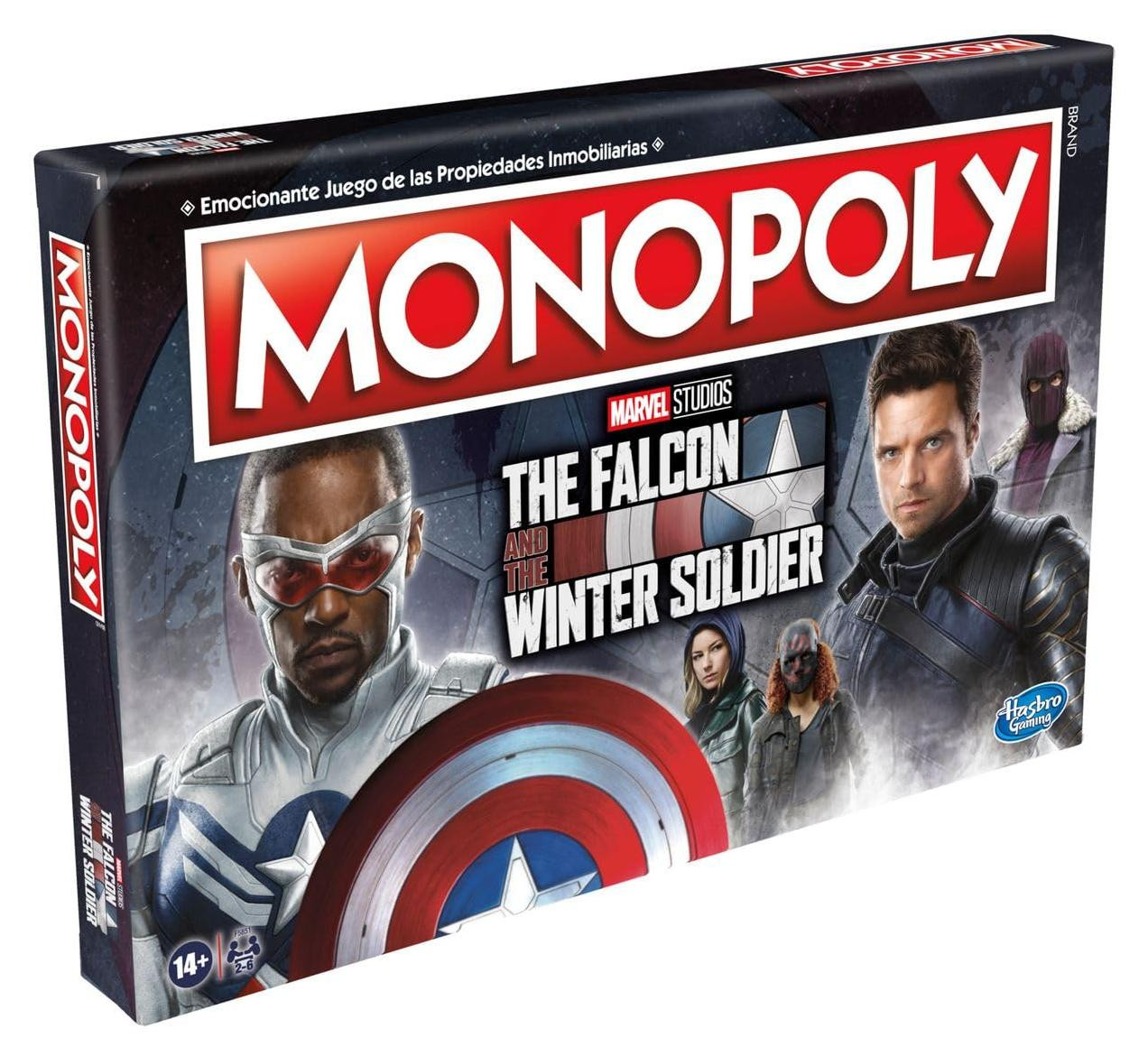 Hasbro Monopoly Falcon and The Winter Soldier bordspel, meerkleurig