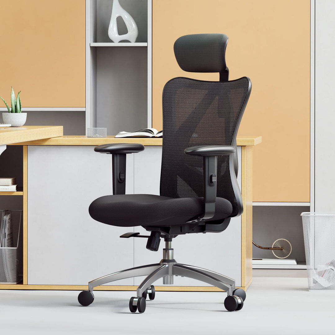 SIHOO Rebrilliant Office Chair Black 70cm W X 68cm D