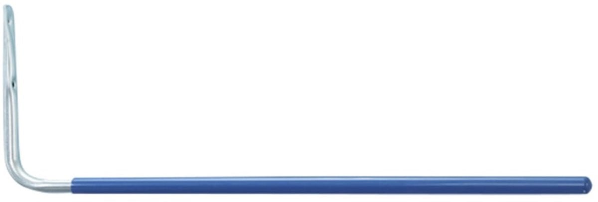 Mottez opberghaken recht geplastificeerd 60 cm - Blauw - Anti-slip - Wandmontage