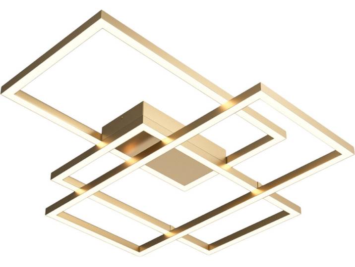 Maytoni Rida LED plafonnier 78W\, moderne\, rectangulaire\, or\, 4300lm
