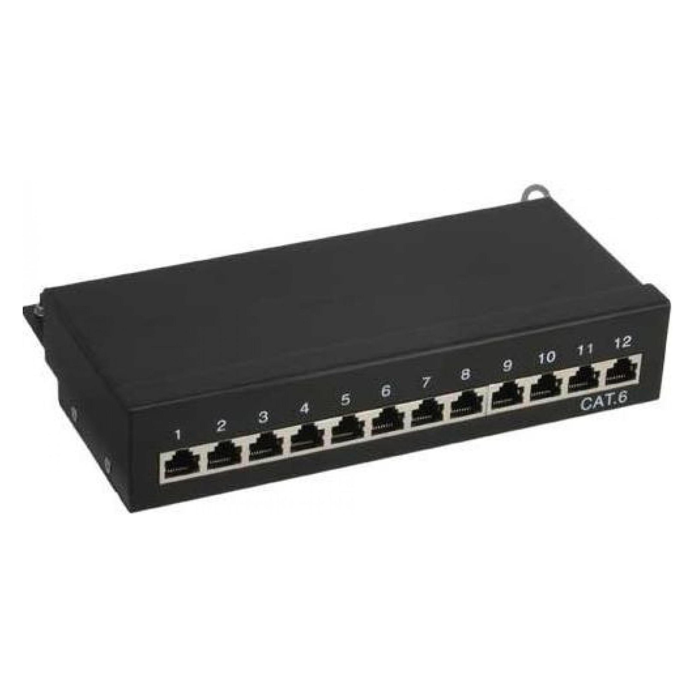 InLine Patchfeld Cat.6 12-fach (76209S)
