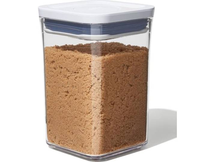 OXO POP Behälter, luftdichte, 1 L für Zucker und mehr Luftdichter Druckknopfverschluss, stapelbare Aufbewahrung, abgerundete Ecken zum Ausgießen