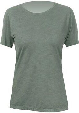 Anetik WSBRZS0 Women's Breeze Tech T-Shirt in Dark Olive Heathered size Large