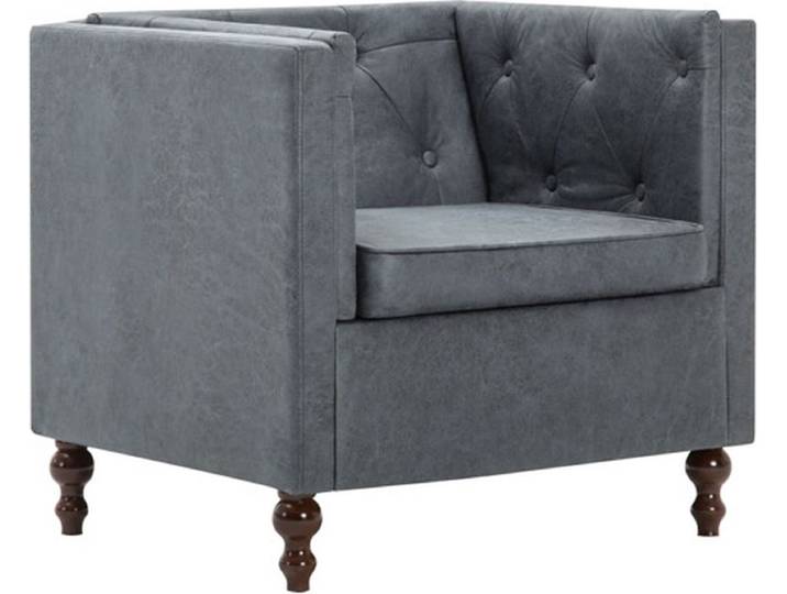 vidaXL - Fauteuil - stof - grijs