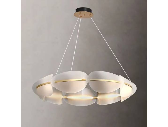 Lustres à feuilles acryliques modernes LED salon salle à manger lustre pour maison chambre cuisine Restaurant luminaire suspendu