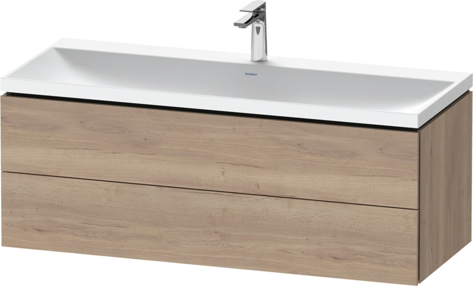 Duravit Möbel-Set L-Cube 120x48x48cm, m HL, Ei marm., 2 Schub. (LC6953O55550000)
