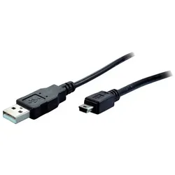 USB-Mini Kabel USB-A-Stecker > USB-B-Mini 5-Pin Stecker USB 2.0 Kupfer 5,0m